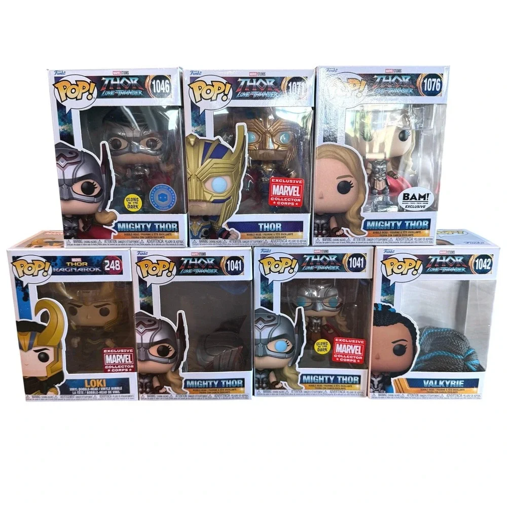 Funko Pop Marvel‎ Thor Love and Thunder Ragnarok LOT Exclusives GITD